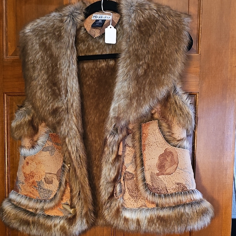 Parkhurst Brown Faux Fur Vest
